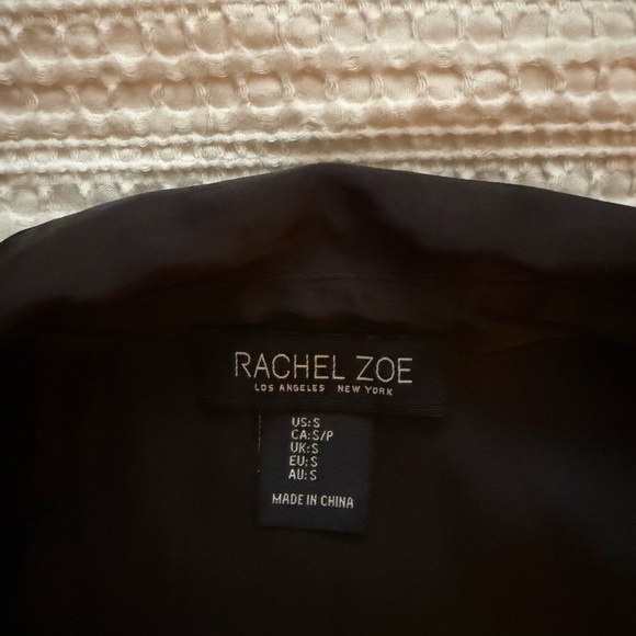Rachel Zoe Black Button Down Shirt - Picture 2 of 6